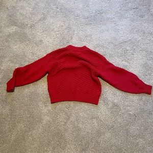red sweater, universal thread, crop, cozy, red, christmas, women’s, small